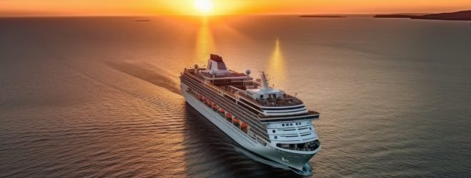 Aerial view of luxury white cruise ship in tropical sea. Beautiful sky, bright sunset over the horizon. The concept of summer cruise vacation and travel SSUCv3H4sIAAAAAAAACpyRwY6DIBCG75vsOxjONcFite6rNHsYESsphQawm03Td98BxHDem/PNzM//O6/Pj6oiIzjJyVf1ChXWUqnVeQteGo24OWzcCj0Ji4Rm8rSsoyUAWS6ISXpjJahyZATPFw13gVCvSgX8jk3iPPjVCRe8bIiDF1fUSHCXSIYvqa5yIzZxA1uEHArm1jGyjJL4vzbTx/ce+Co0/42GiyBWKAEpyCWNktuPF/ZeRoN1kqZI9TQcVBhghdLDSi71tVgzfolHyGvcrNrbYGF3TpQxDxhV+MUzaorMF3AOx6fMi4c4ntzci3e08THApkomvEQoG8YY7dqB0o5S2p7ObBtI11sk6kQ7WQhrfpNTGV0GB2ToZmBzc64pF3Pd9ueuhrk71sCa/tQf+UCbHn/8+w8AAP//AwBjxiglpgIAAA==